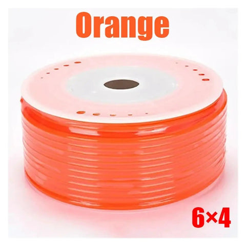 Smooth Operator Polyurethane Air Hose For Pneumatic Tools And Compressors 6Mm X 4Mm orange roll showing 6x4 size.