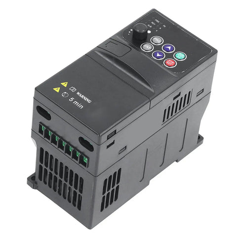 Flame Resistant ABS 3 Phase VFD Inverter 3.7KW Motor Speed Controller For Pumps And Fans 320 To 460V Input 0 To 380V Output Stable Frequency Drive For Industrial Motor Control, black control unit