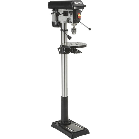 Workhorse Floor Drill Press With Sixteen Speeds, Thirteen Inch Swing, Three Quarter HP, 120V, Five Eighth Inch Chuck, 45° Tilt Table