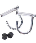Heavy Duty Metal Resistance Band Handles With Knurled Steel Grip Surface For Elastic Band Workouts And Pull Ups Industrial Grade Construction