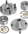 Front Wheel Hub And Bearing Assembly For Ford Focus 2000 To 2011 4 Lug With ABS 2 PCS Replacement Front Wheel Bearings Set