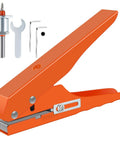 Heavy Duty Kickass Hole Punch Pliers For Adjustable Screw Covers And Edge Banding With Precision Limit Drill Bit For Leather PVC And Thick Paper Projects with accessories.
