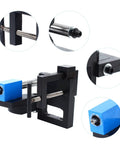 Heavy Duty Round Pipe Notcher Tool Grips Tight On Three Quarter To Three Inch Tubing With Zero To Fifty Degree Angles and detailed view of components.