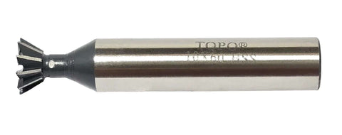 NACX 10mm 60° HSS dovetail cutter end mill with cylindrical shank