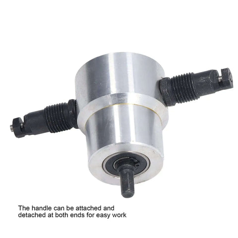 Double Head Sheet Metal Nibbler Cutter Multi Tool for Straight Lines Curves and Arcs Aluminum Attachment