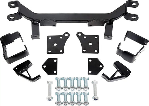 6 Inch Drop Axle Lift Kit for EZGO Electric Medalist TXT Golf Cart 1994.5 to 2001.5 Plug-And-Play Install components and bolts
