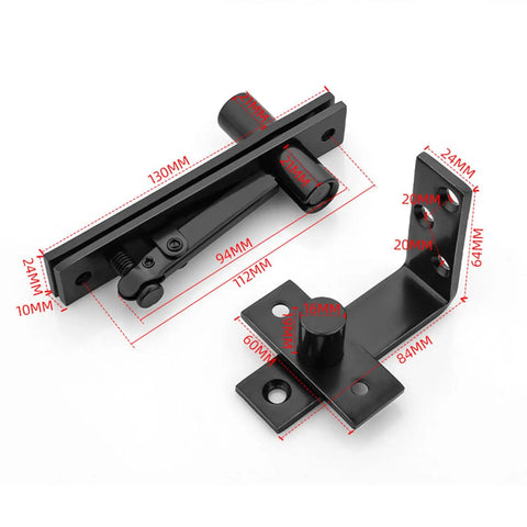 Dimensions of Stainless Steel Invisible Door Hinge With Smooth Quiet Motion, Concealed L Shaped Rotation Hinge For Modern Interior Doors