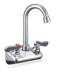 Heavy Duty Commercial Hand Sink Faucet With Slick Chrome Finish Rock Solid Brass Build Rust Resistant Gooseneck Spout Built Like A Tank.