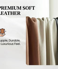 Premium soft leather in various colors showcasing supple, durable texture for DIY upholstery and furniture restoration.
