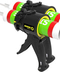 Tiny 4 Inch Caulking Gun No Drip With Patented Design Lightweight ABS Frame Two Pack Fits All 10 Oz Tubes Easy To Store In Tight Spaces