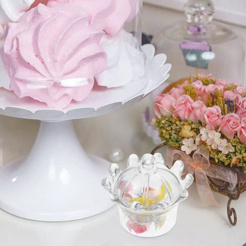12 Pack Plastic Candy Packaging Boxes With Lids For Sweets And Snacks on decorated table