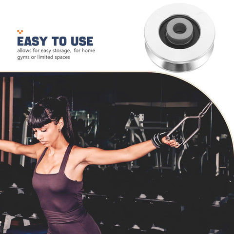 Aluminum Pulley Wheel For Cable Machines 2.09 Inch Silent Bearing Rope Roller for home gym cable training