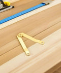 Beefy Heavy Duty Box Lid Support Hinges Gold Tone Iron Folding Hinges 10 Pack With Reliable Mechanism for woodwork