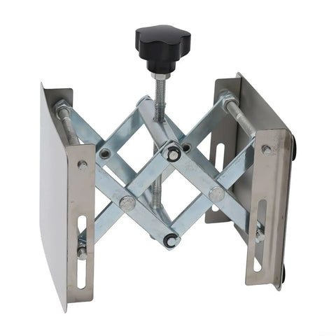 Premium Stainless Steel Manual Router Lift Table Featuring 100mm Vertical Travel and Slick Fine Tuning Controls for Boss Level Woodworking Accuracy and Rock Solid Platform Stability, scissor lift mechanism.