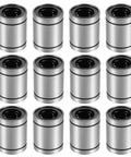 LM20UU 20mm Linear Motion Bearings for CNC Machines and 3D Printers, 12 Pack, double sealed ball bearing bushing
