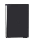 A Top Shelf 3 Cubic Foot Midi Upright Freezer In Stainless Steel With Reversible Door And Adjustable Feet For Basements Or Break Rooms This Sweet Space Saver Delivers Zero Fuss Setup And Drops Heavy Chill Wherever You Park It Today, sleek stainless steel front view.