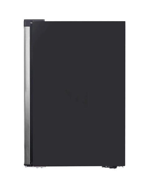 A Top Shelf 3 Cubic Foot Midi Upright Freezer In Stainless Steel With Reversible Door And Adjustable Feet For Basements Or Break Rooms This Sweet Space Saver Delivers Zero Fuss Setup And Drops Heavy Chill Wherever You Park It Today, sleek stainless steel front view.