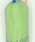 Light green mesh bag from Mesh Stuff Sack Set Of 5 Ultralight Drawstring Gear Pouches For Backpacking, Camping, And Travel