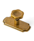 Antique Brass Cabinet Knobs With Backplate 6 Pack Solid Zinc Alloy Single Hole Center Pull Handles For Kitchen And Bedroom Upgrades Vintage Rustic Decor That Adds Serious Flavor To Your Space Easy Mounting Rock Solid Construction Guaranteed Satisfaction - unique knob design with matching backplate.
