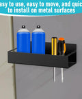 Four Pack Magnetic Spray Can Holders Wall Mounted Toolbox Rack For Paints Oils And Cleaners Easy Access Mechanic Paint Can Organizer
