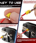 Usage steps for 969 Piece Connector Pins Kit And Crimp Tool Set For Pro Grade DIY Friendly Automotive Electrical Wiring.