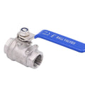 Heavy Duty Stainless Steel Ball Valve 304 Half Inch NPT For Water Oil And Gas With Blue Vinyl Insulated Locking Handles