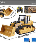 Realistic 1 To 14 Scale RC Skid Steer Loader with front loader, 360 degree rotation feature, 2.4G remote control, boxed set with batteries