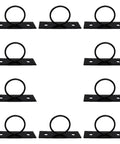 Ten Division No Fuss Quick Install Hoop Fixtures With Pre Drilled Setup Includes Screws for outdoor cable organization, 10-pack.