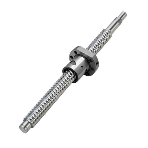 Kick Start Your Rig With Heavy Duty Ball Screw Kit For Cnc Router Engravers Using SFU20 Specs 20MM Lead Rod Nuts BKBF15 Seats Couplings L300 To L2000MM Ensuring C7 Accuracy For Effortless Smooth Movements On All Machining Projects Today, silver SFU20 ball screw with nut and BKBF15 flange