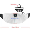 Inflatable Kayak Float For Stand Up Paddling And Casual Water Fun Go To Gear Yellow Balance Float with dimensions marked