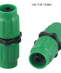 Heavy Duty Expandable Garden Hose Repair Kit With Dual Quick Connectors For 5/8 3/4 Inch Fittings Fits 25 50 75 100 Feet Leaks Green Color 4 Pack Set Drip Irrigation Parts For Easy Fix And Maintenance. Green hose connector, 1.18 x 1.18 x 2.68 in.
