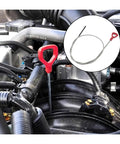 1220mm Transmission Fluid Level Dipstick OEM 140589152100 Universal Diagnostic Repair Tool with red handle in use