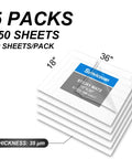 Heavy Duty Tacky Sticky Roll Floor Mats 18 By 36 Inches Pack Of 5 Includes 150 Peel Away Sheets stacked with details.