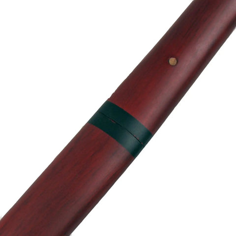 Close-up of the dark stained wood scabbard of Handmade Japanese Shirasaya Samurai Katana Sword With Full Tang Razor Sharp Carbon Steel Blade