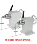 Premium Precision CNC Tailstock Kit Featuring Three Heavy Duty Units for Fourth Rotary A Axis Routers, 105mm height.