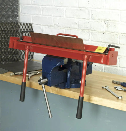 Heavy-Duty Sheet Metal Folder And Bender, Badass Vice Grip Mount, 2Mm Bend Bar Crushes 22 Gauge Steel, Ultimate Garage Workhorse For Smooth Auto Resto And Bodywork Jobs