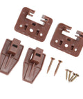 Drawer Track Guide and Glides Set for Smooth Installations Durable Plastic Includes Screws 10 Sets for DIY Furniture