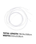 Coiled eyeglass repair thread, 500cm total length, for half rim glasses. Eyeglass Repair Thread For Half Rim Glasses Easy Fix String For Quick Repairs On The Go Eyewear Maintenance And Accessories Kit That Keeps Your Specs Comfortable And Secure And Ready When You Need It.