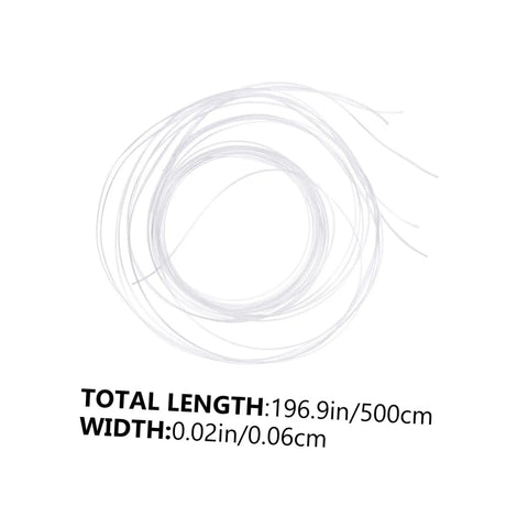 Coiled eyeglass repair thread, 500cm total length, for half rim glasses. Eyeglass Repair Thread For Half Rim Glasses Easy Fix String For Quick Repairs On The Go Eyewear Maintenance And Accessories Kit That Keeps Your Specs Comfortable And Secure And Ready When You Need It.