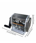Portable Edge Tape Slitter And Edge Banding Cutter for Woodworkers and Furniture Makers Manual 80mm Width Trim Tool dimensions shown