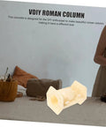 Roman Column Balustrade Mold For DIY Concrete Projects, Lightweight And Easy Release, displayed on a table with DIY tools