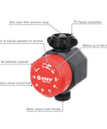 Mechanical Hose Timer For Lawn And Garden, One Zone Sprinkler Controller with ergonomic knob, stainless steel filter washer.