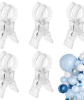 Grab These Heavy Duty 3.5 Inch Clear Balloon Arch Clips And Make Your Next Party Or Wedding Look Totally Awesome With Secure Spring Clamps That Grip Tight And Keep Balloons Stacking Smooth For Epic Backdrops, 5 clear plastic clips