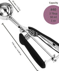 Go To 2 Tbsp Cookie Scoop Ice Cream Scooper With Trigger Release 18 8 Stainless Steel Dough Scoop for baking and kitchen use