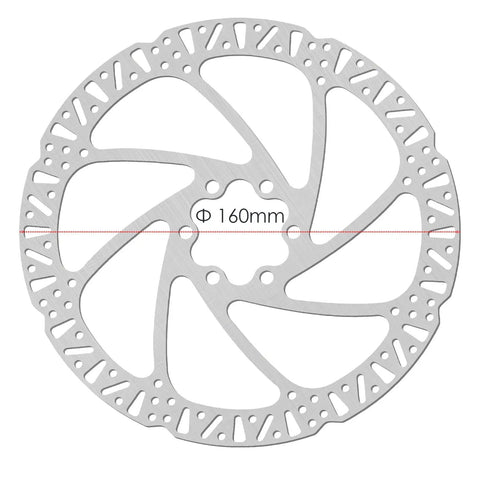 160mm rotor from Ebike Hydraulic Brake Upgrade Kit With 160Mm Rotors 2/3 Pin Waterproof Power Off Sensor Connector Pre Bleed Levers And Calipers