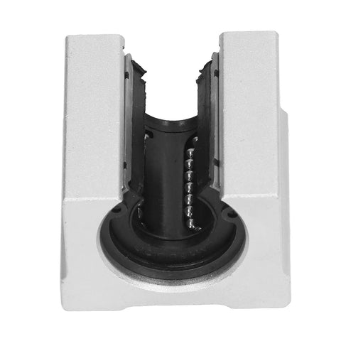 Top Notch Aluminum Slide Blocks For Smooth Motion, Precision SBR16UU Linear Rail Sliders showing front view and details.
