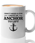 Sailor Coffee Mug 11oz White With Anchor To Lift Funny Boater Gift For Sailors Lake Lovers Sailboat Glass Great Gift