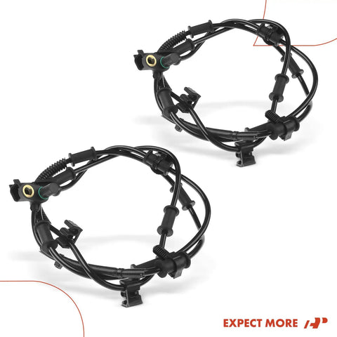 Street Ready Set Of Two Front Abs Wheel Speed Sensors Fit Ram 2500 And 3500 Trucks 2014 Through 2018 Direct Swap view showing both sensors with wiring.