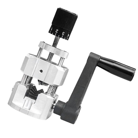 Jeanoko Wire Stripper Machine Manual Hand Crank Electrician Tool lightweight aluminum alloy design with black gear handle.
