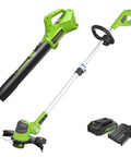 Give Your Lawn That Righteous Glow Up With This Badass 24V Cordless Combo Kit Packing A 12 Inch String Trimmer And Blower With Auto Feed Head For Zero Sweat Outdoor Yard Work.